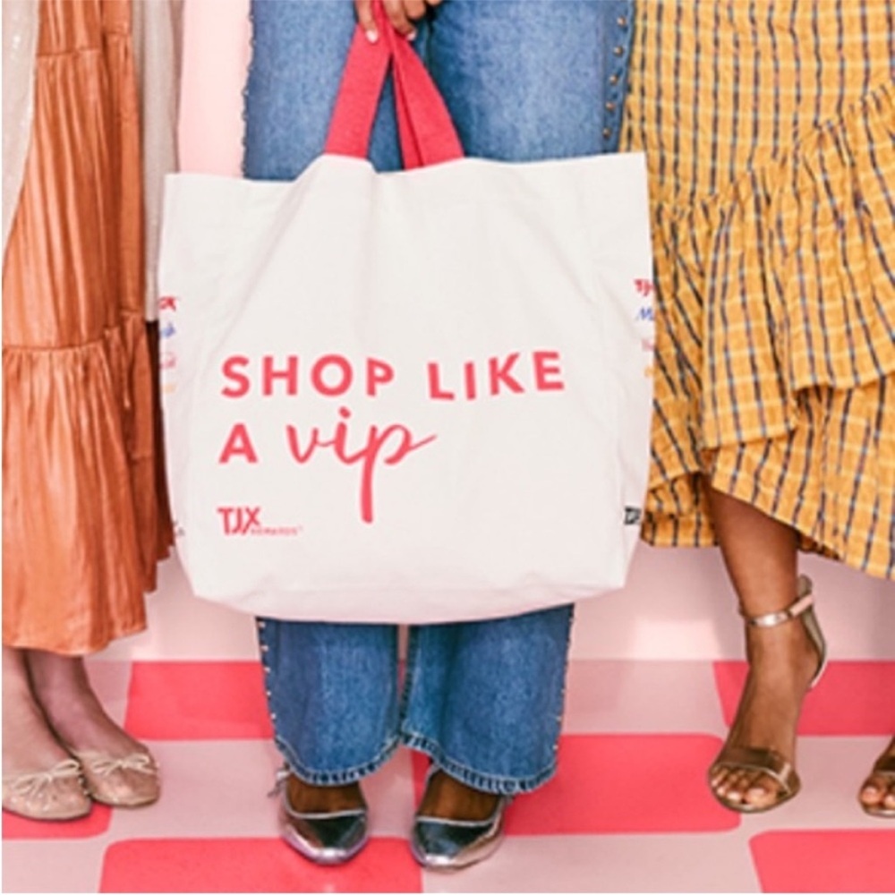 Shop Like A VIP Canvas Tote Large Canvas Tote Bag Tassels TJ Maxx NWOT